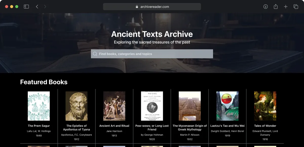 Archive Reader Project Hero