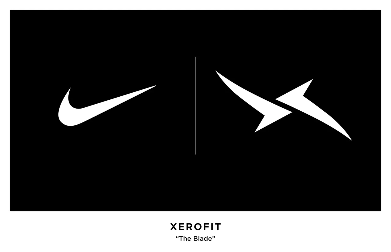 The Nike Swoosh compared to the Xerofit Blade